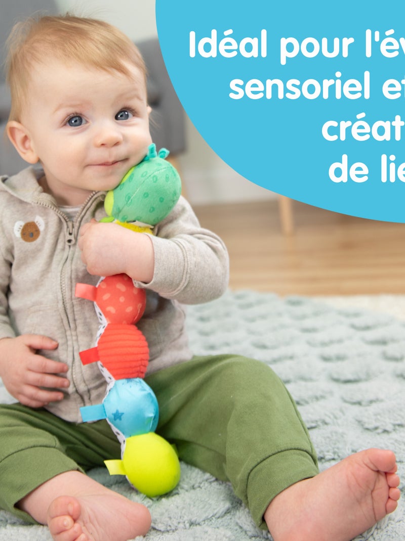 Peluche la chenille articulée à clip pour landau et poussette Multicolore - Kiabi