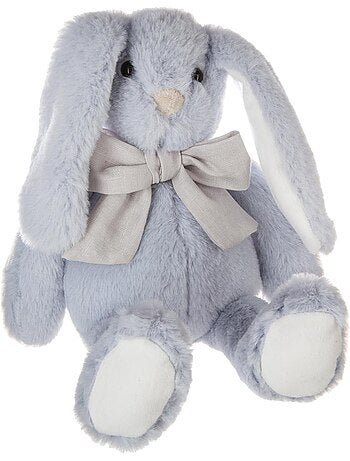 Peluche lapin avec noeud en lin kay