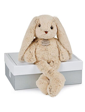Peluche lapin rose 40 cm