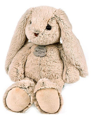 Peluche lapin rose 40 cm