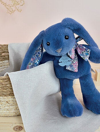 Peluche Lapin Bleu 25 cm