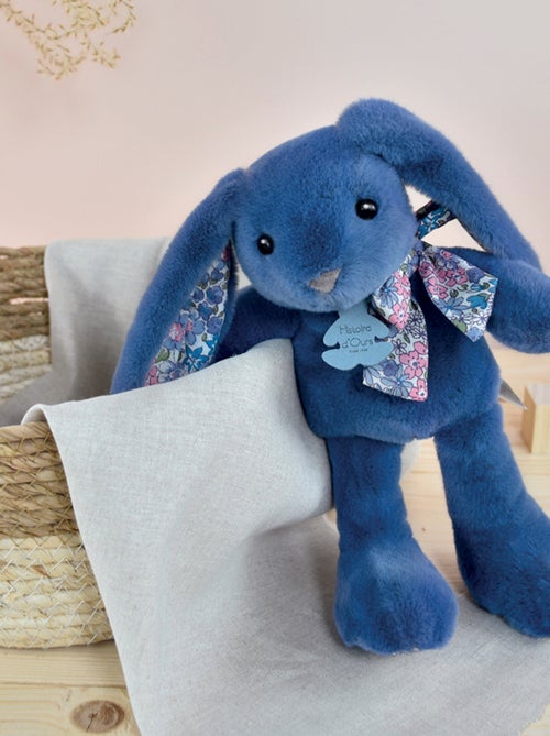 Peluche Lapin Bleu 25 cm - Kiabi