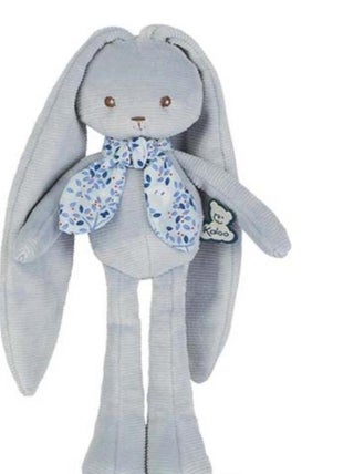 Peluche lapin bleu Lapinoo (25 cm)