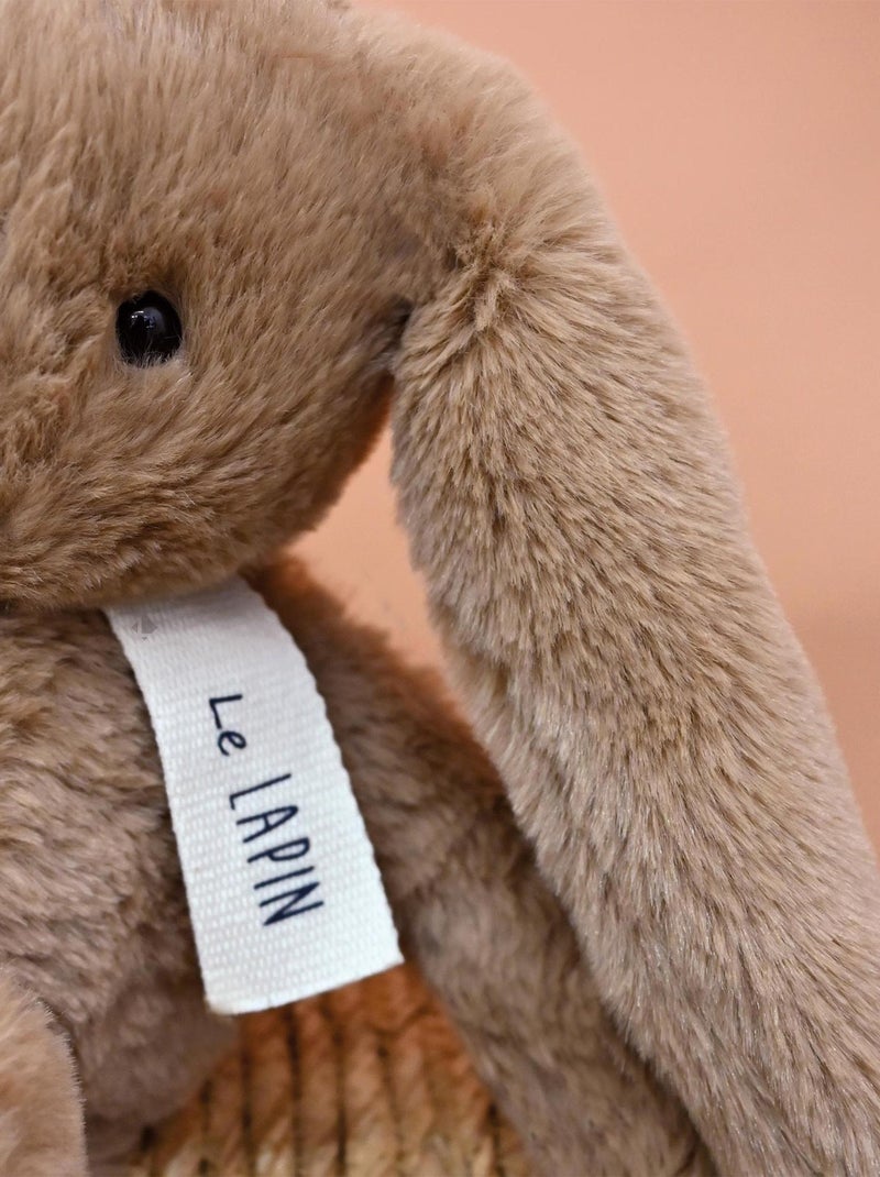 Peluche lapin collection LE LAPIN Marron noisette - Kiabi