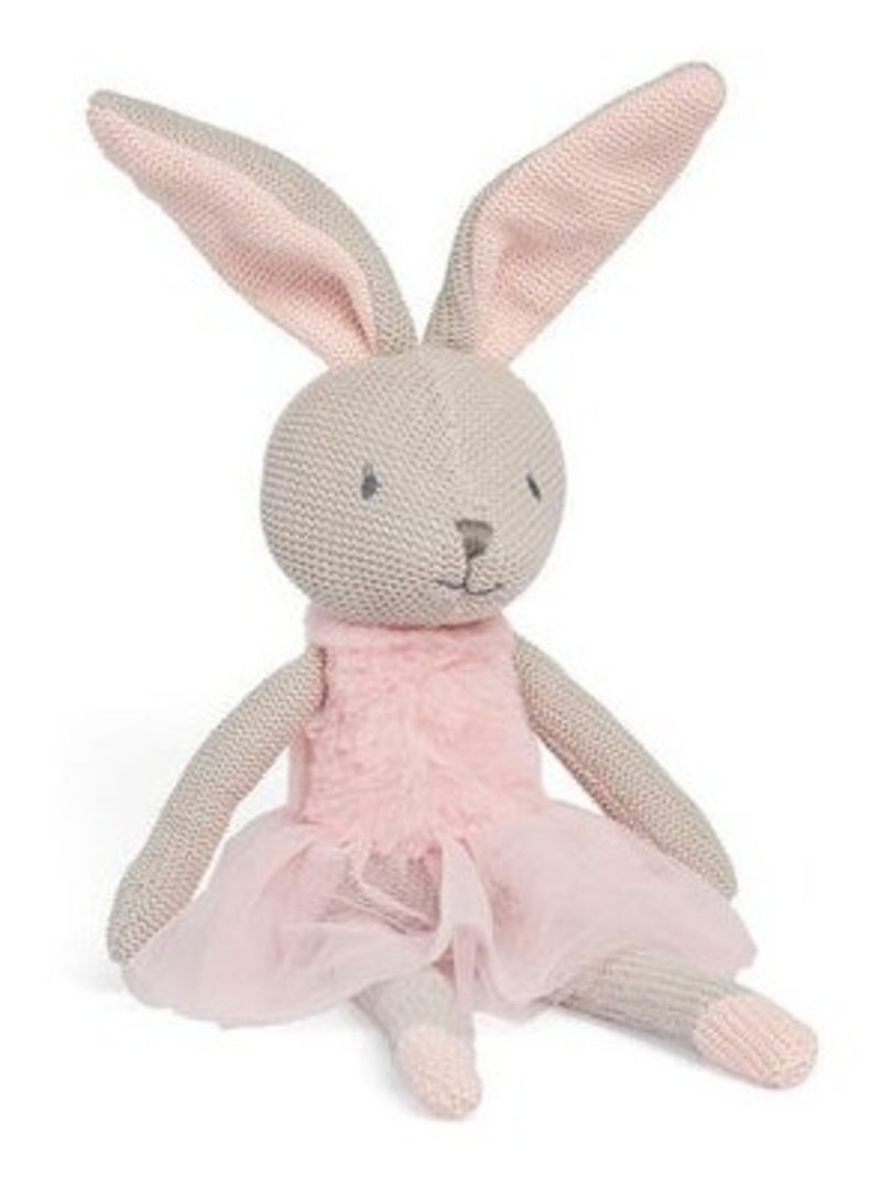 Peluche Lapin en coton Rose - Kiabi