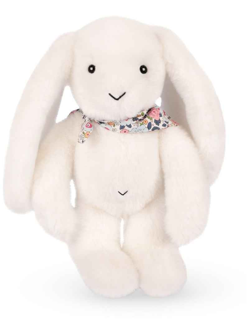 Peluche Lapin Fleurette 25 cm Blanc - Kiabi