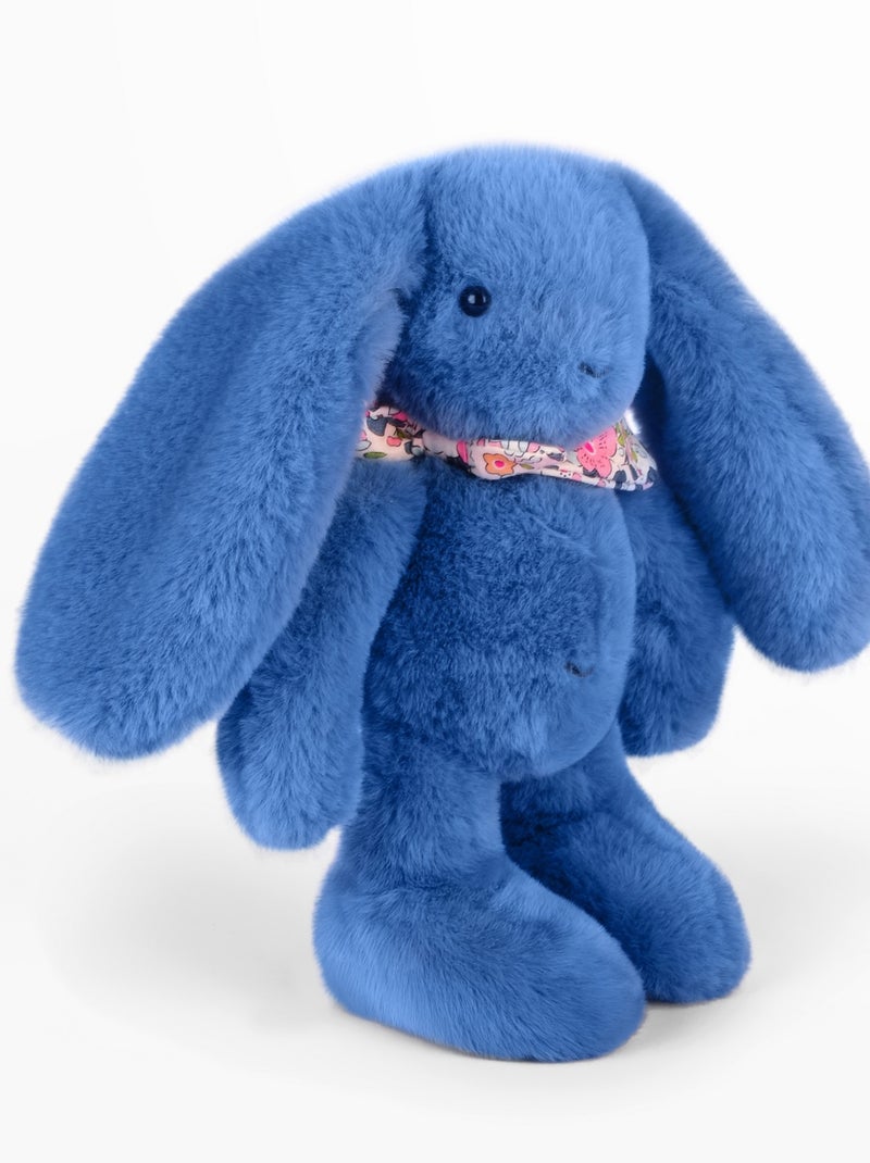 Peluche Lapin Fleurette 25 cm Bleu - Kiabi