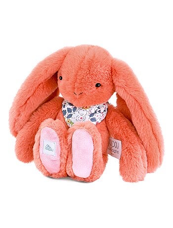 Peluche lapin fleurette 25 cm