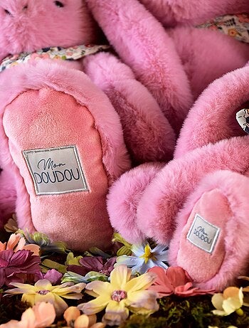 Peluche Lapin Fleurette 25 cm