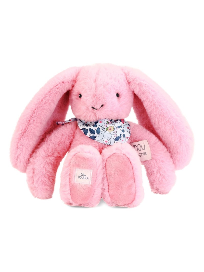 Peluche Lapin Fleurette 25 cm Rose - Kiabi