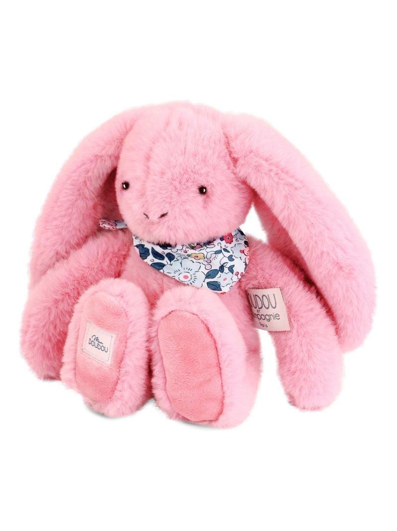 Peluche Lapin Fleurette 25 cm Rose - Kiabi