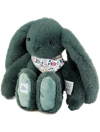Peluche lapin fleurette 25 cm