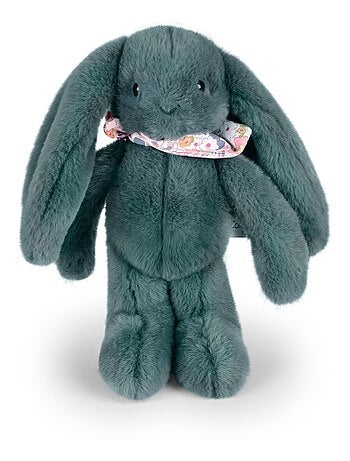 Peluche lapin fleurette 25 cm