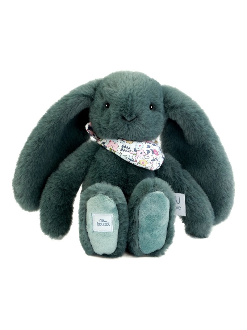 Peluche Lapin Fleurette 25 cm Vert - Kiabi