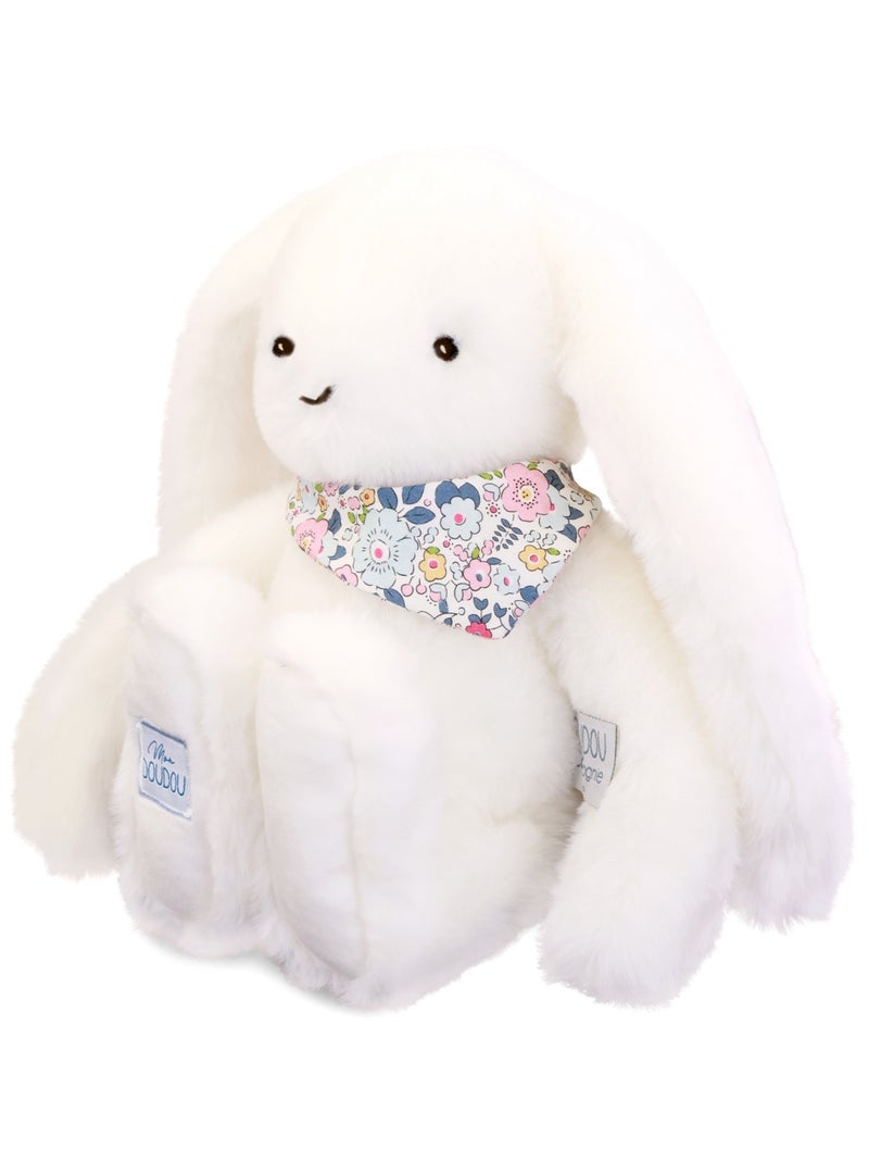 Peluche Lapin Fleurette 35 cm Blanc - Kiabi