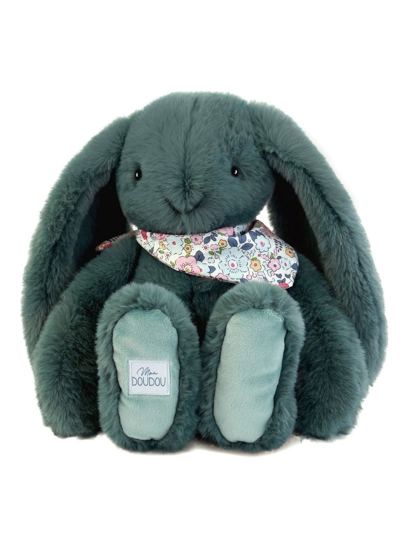 Peluche Lapin Fleurette 35 cm Vert - Kiabi