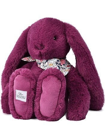 Peluche lapin fleurette 35 cm