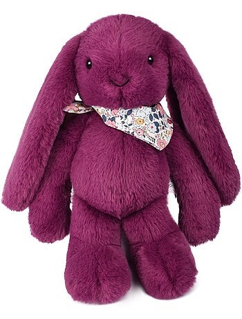 Peluche lapin fleurette 35 cm