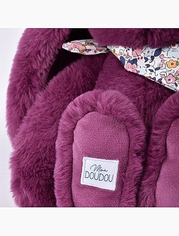 Peluche lapin fleurette 35 cm