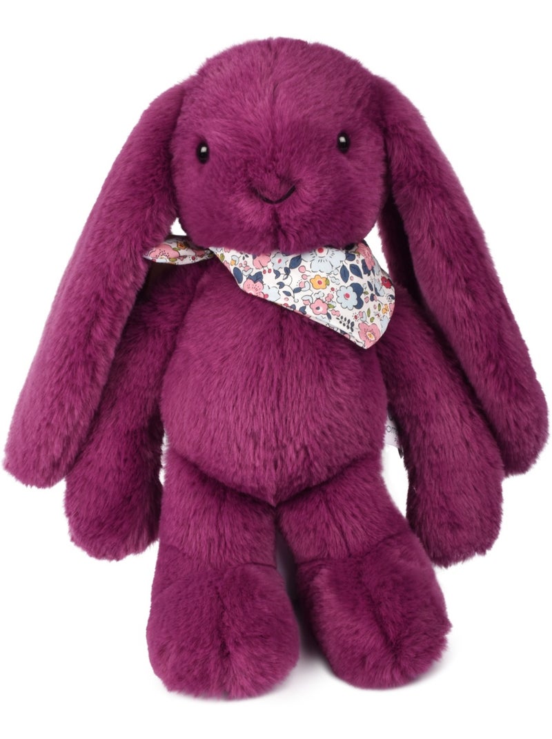 Peluche lapin fleurette 35 cm Violet - Kiabi