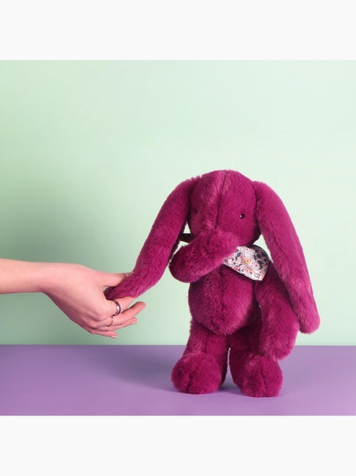 Peluche lapin fleurette 35 cm - Kiabi