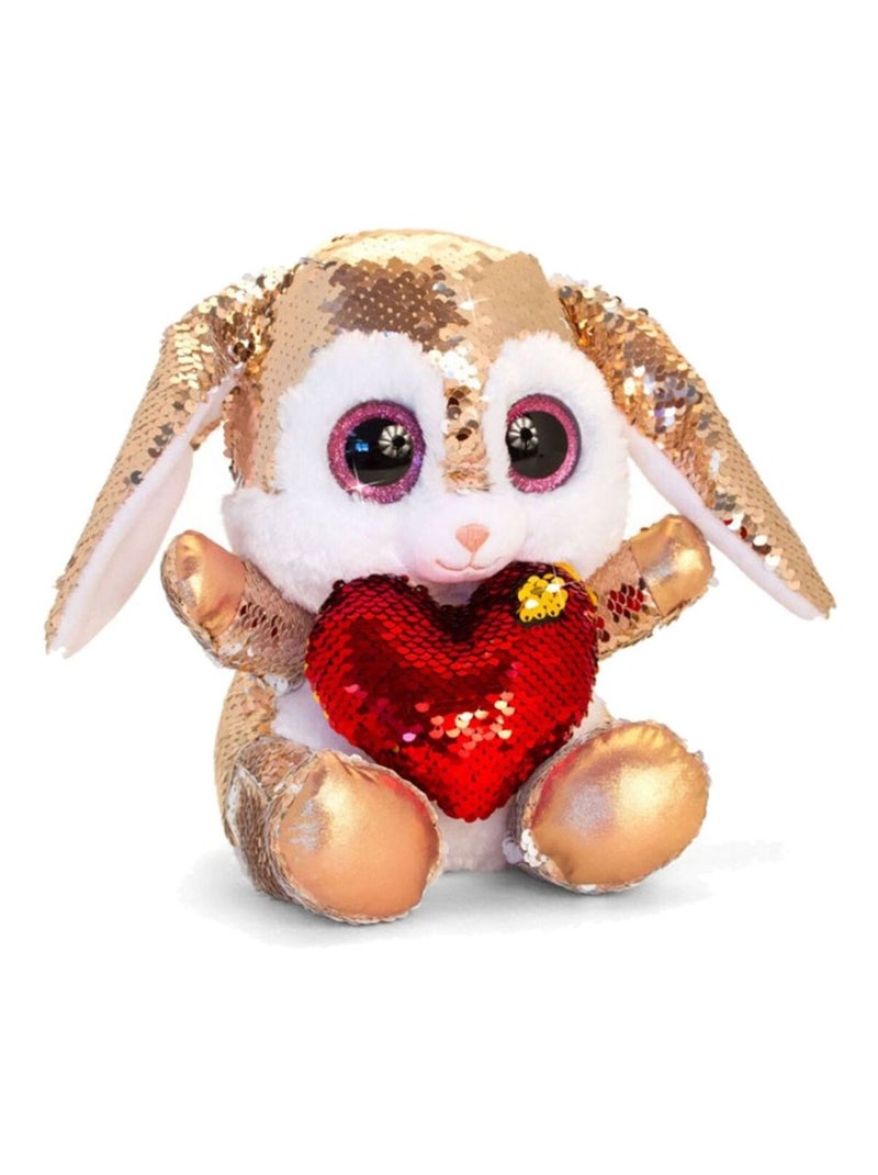Peluche Lapin Glitter Motsu Keel Toys Beige - Kiabi