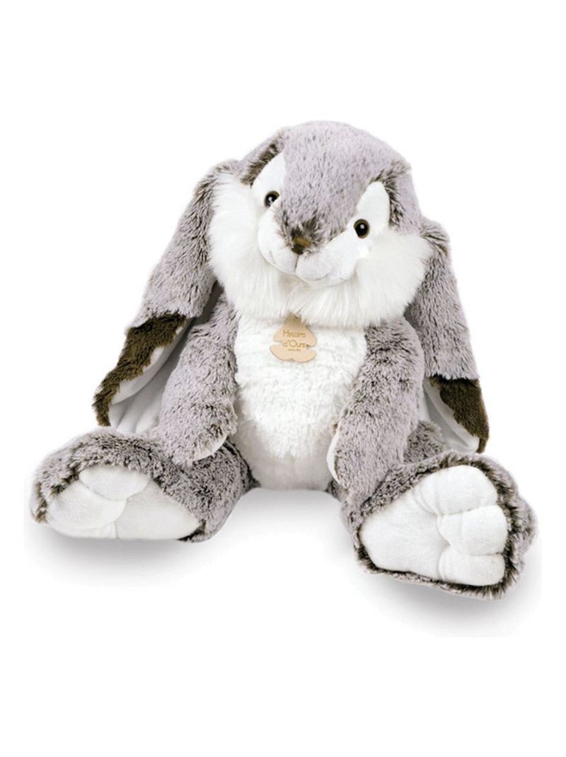 Peluche Lapin Marius 30 cm Gris - Kiabi