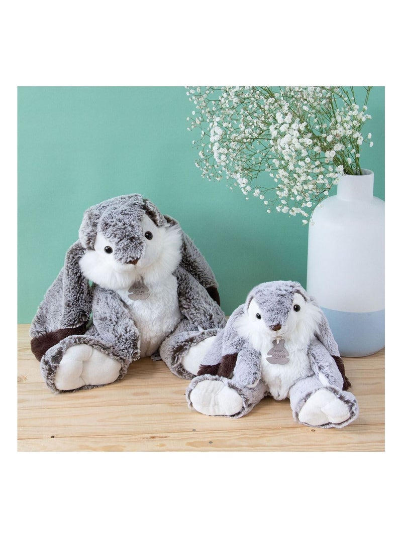Peluche Lapin Marius 30 cm Gris - Kiabi