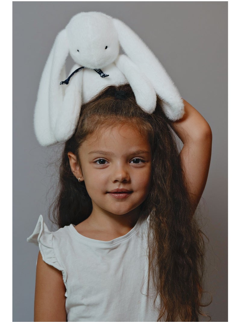 Peluche lapin méloé 37 cm Blanc - Kiabi