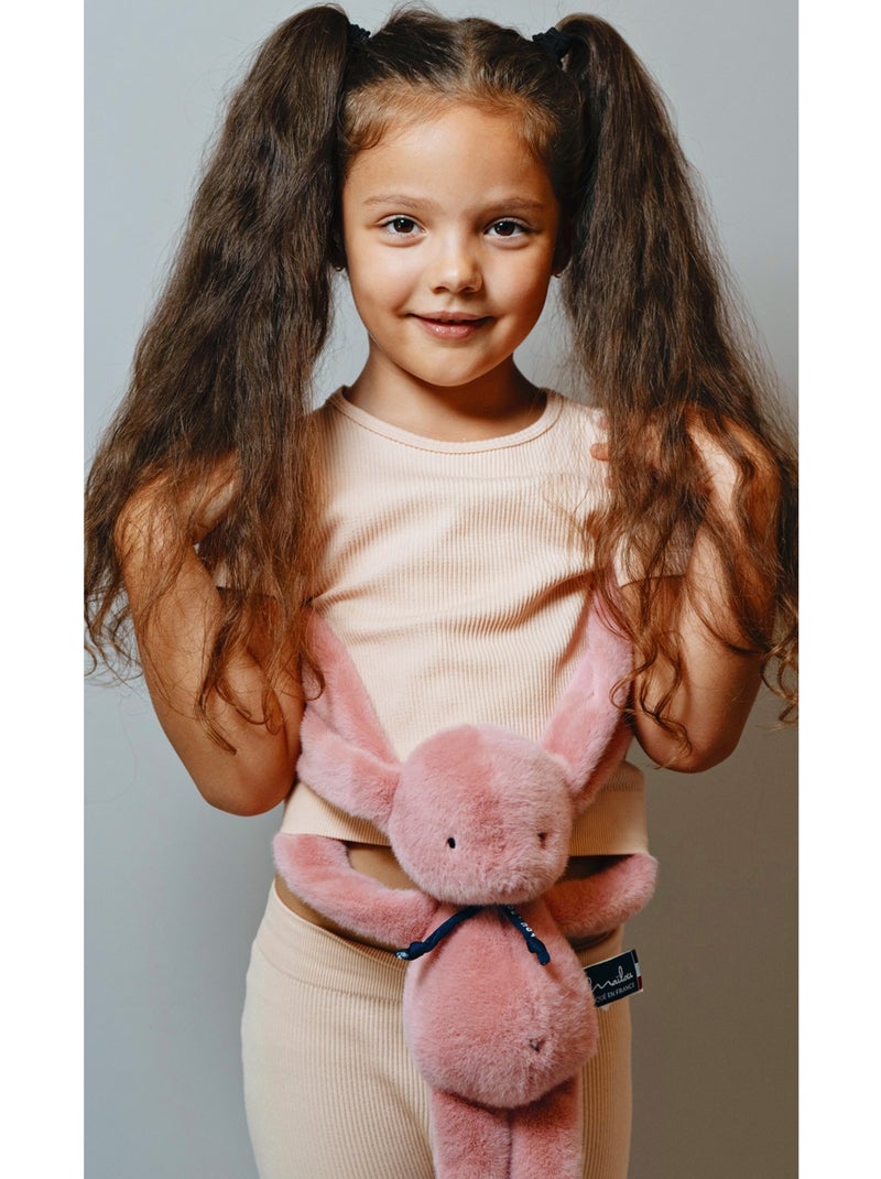 Peluche Lapin Méloé 37 cm Rose - Kiabi