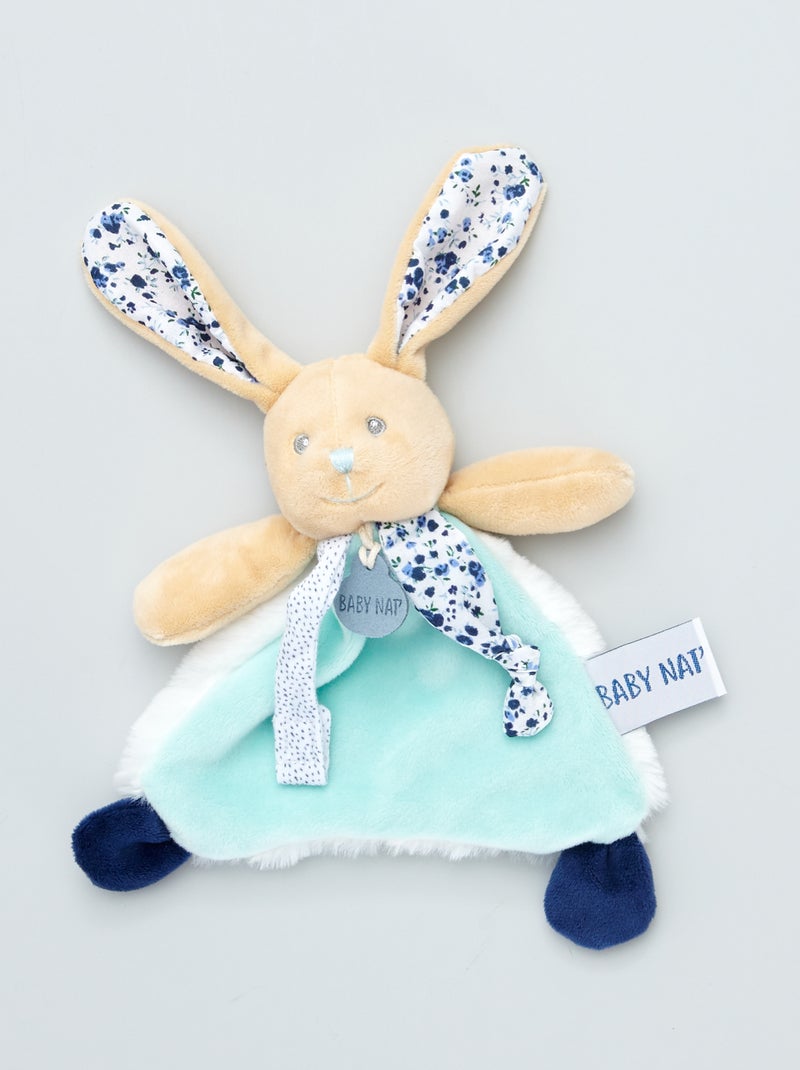 Peluche 'lapin' pour tétine Beige/bleu - Kiabi