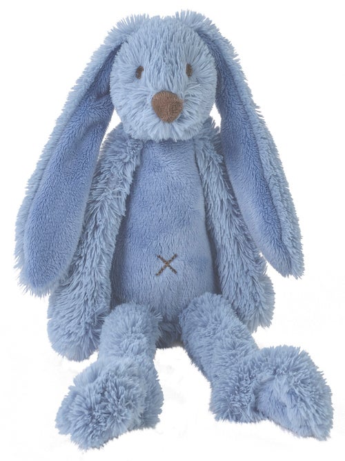 Peluche Lapin Richie bleu 38 cm - Kiabi