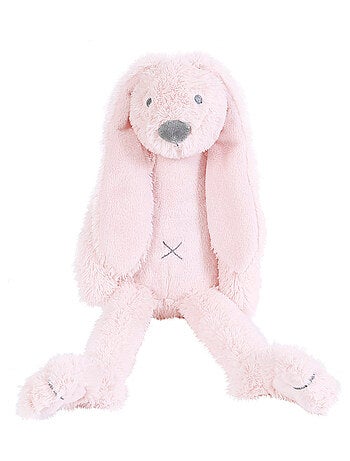 Peluche Lapin Richie rose clair 38 cm