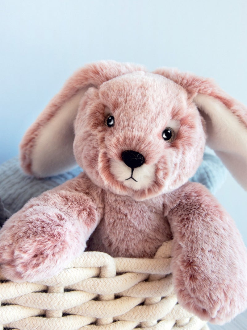 Peluche Lapin Rose Sweety Mousse 25 cm Rose - Kiabi