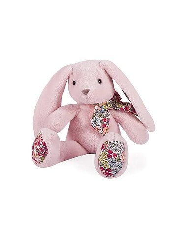 Peluche Lapin Rose tendre 25 cm
