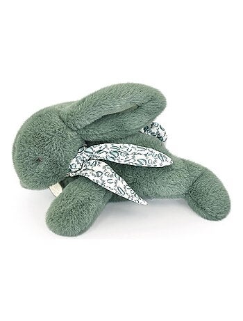 Peluche lapin vert sauge 25 cm