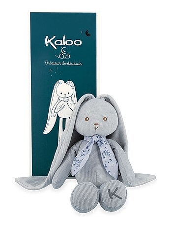 Peluche Lapinoo pantin lapin bleu (35 cm)