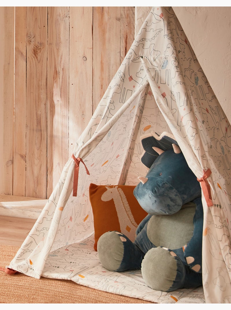 Peluche large Ops en Veloudoux, Noukie's Bleu - Kiabi