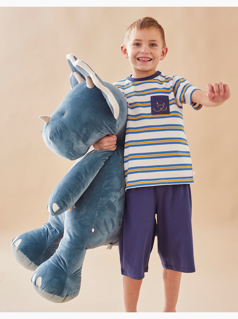 Peluche large Ops en Veloudoux, Noukie's Bleu - Kiabi