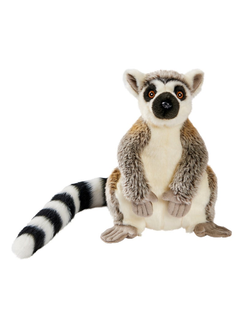 Peluche Lemurien de Madagascar 28cm Beige - Kiabi