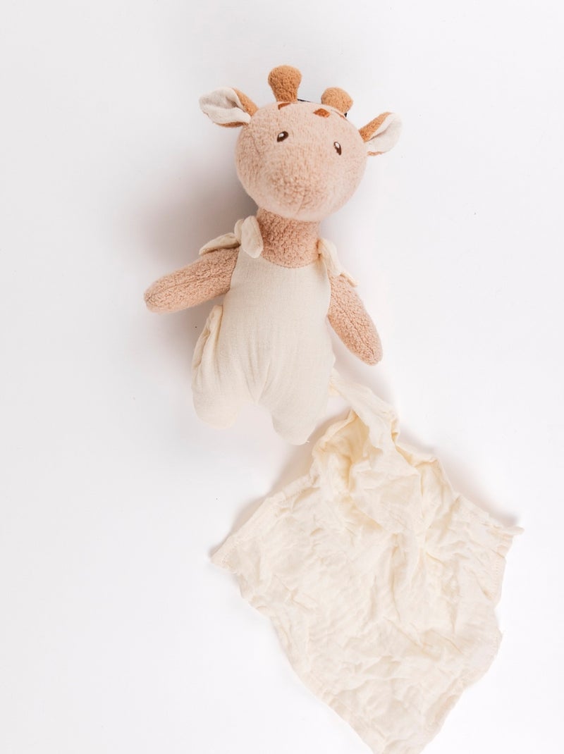 Peluche Léonie la girafe et son doudou Beige - Kiabi