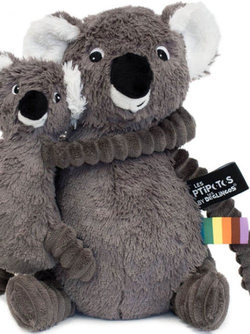 Peluche Les Ptipotos Koala Gris (28 Cm) - Kiabi