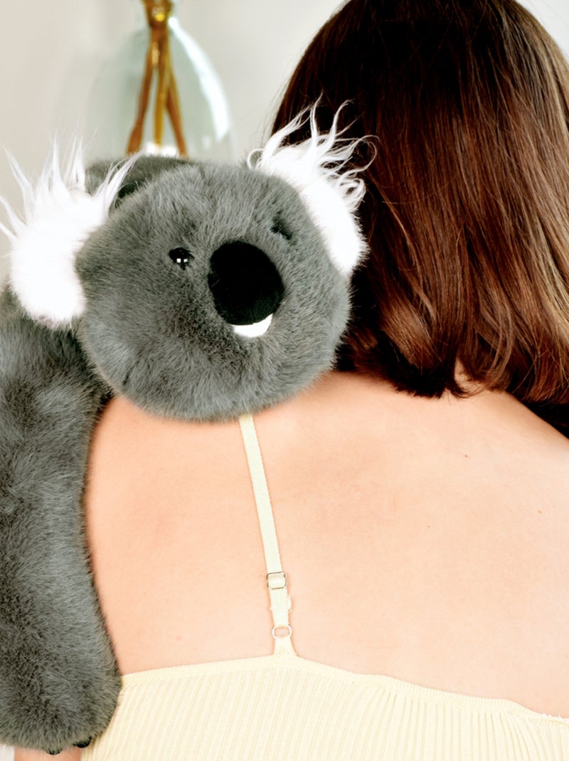 Peluche lestée 40 cm Gris - Kiabi