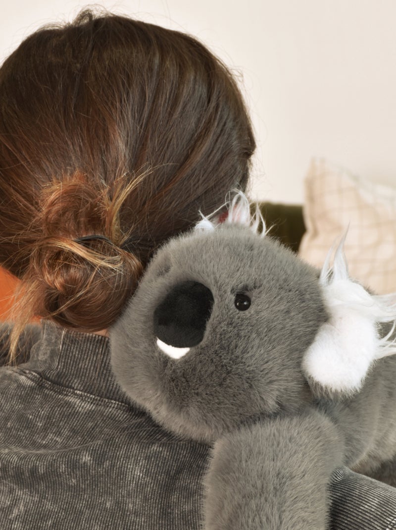 Peluche lestée 40 cm Gris - Kiabi