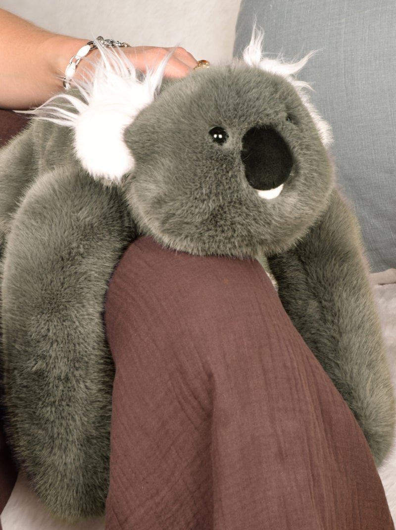 Peluche lestée 40 cm Gris - Kiabi