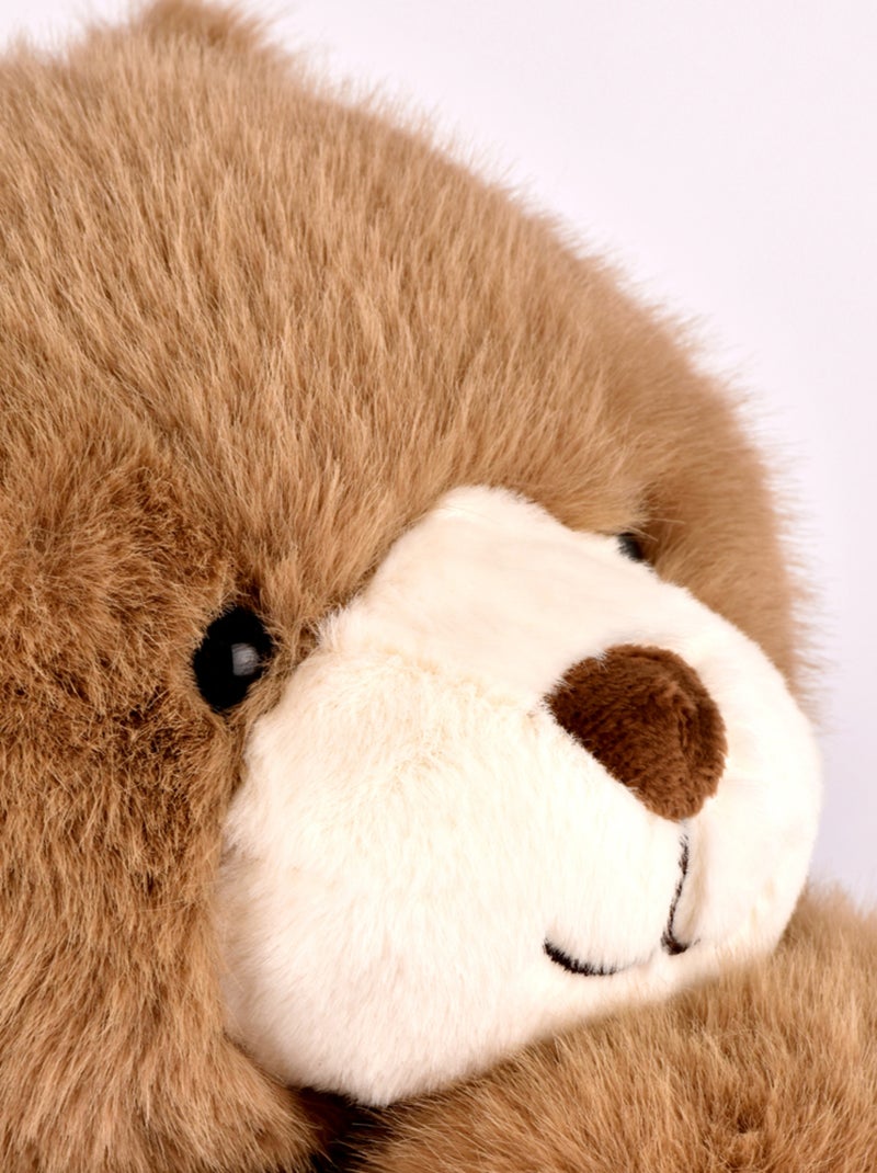 Peluche lestée 40 cm Marron - Kiabi