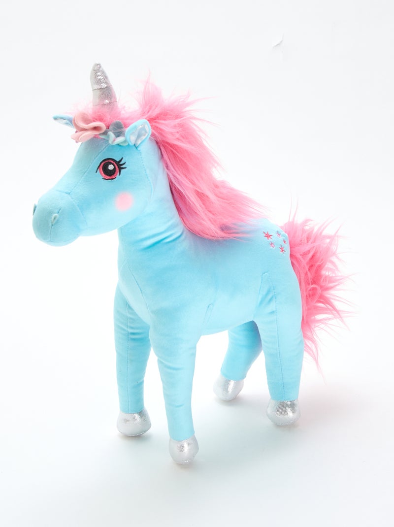 Peluche licorne Bleu Kiabi