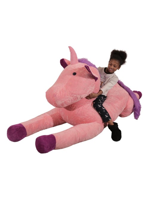 Peluche Licorne Géante 220 cm - Câlins Réconfortants - Bananair - Kiabi