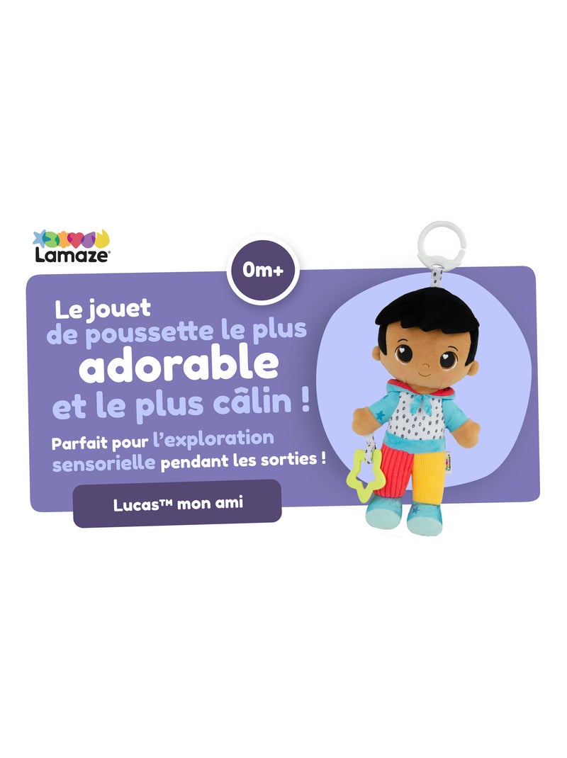 Peluche lucas mon ami à clip pour landau et poussette Multicolore - Kiabi