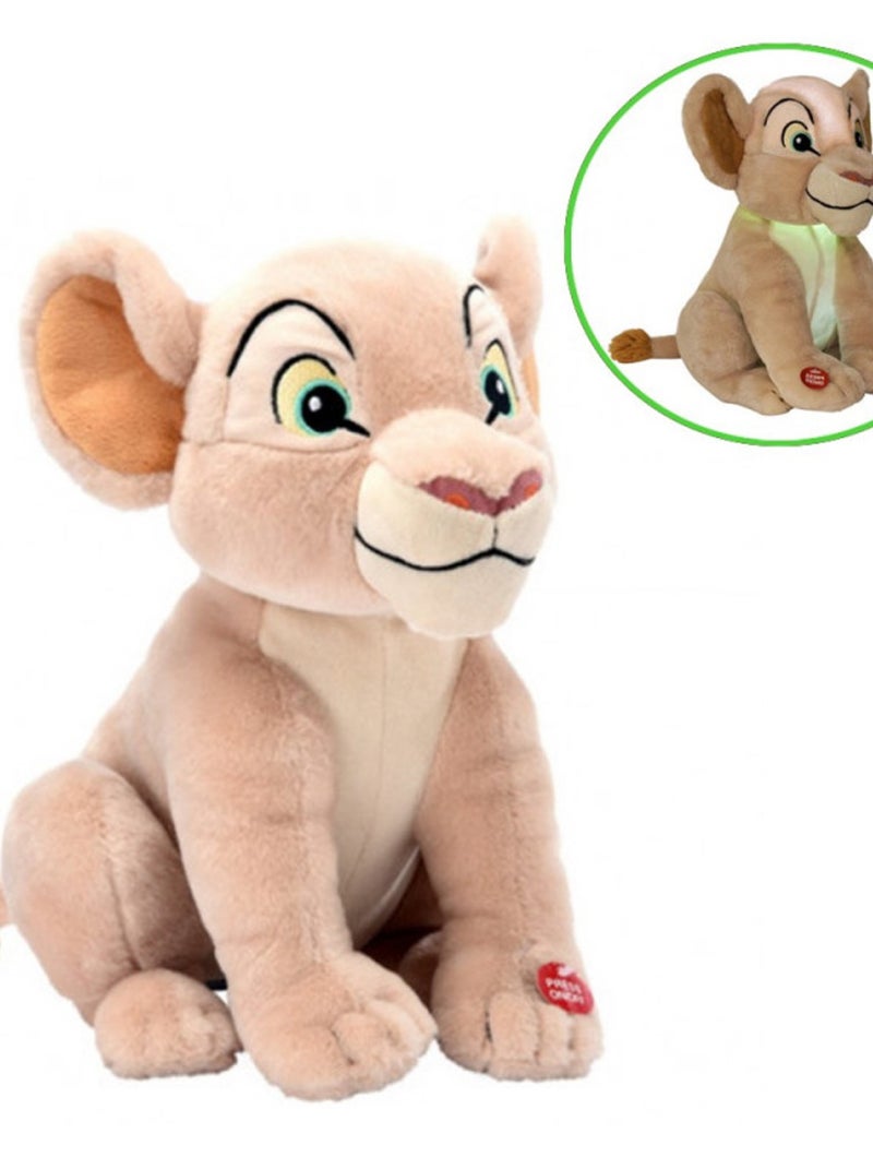 Peluche Lumineuse Et Musicale -  Roi Lion - Nala Marron - Kiabi